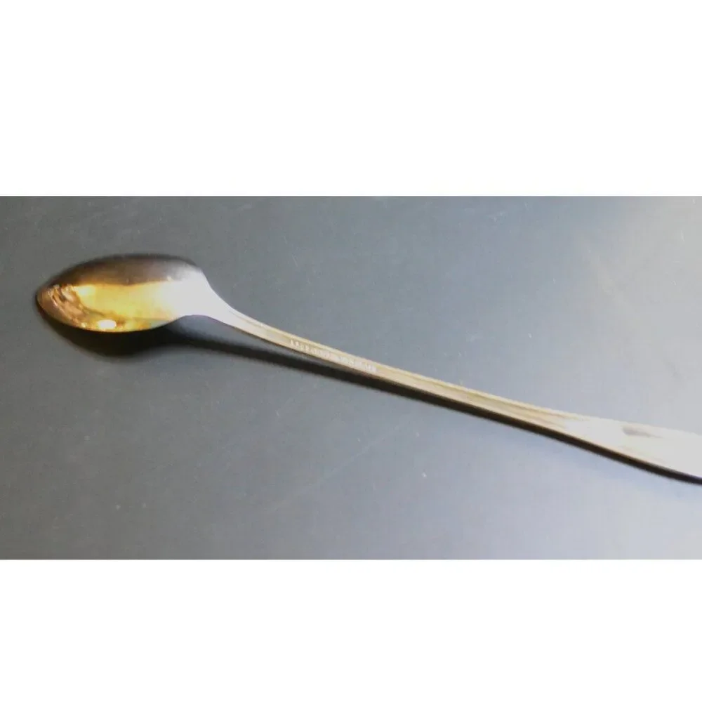 Vintage International Silver Lady Doris Silver Plate Ice Teaspoons Art Deco
